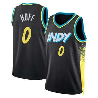 Men's Jay Huff Indiana Pacers Black 2023/24 City Edition Jersey - Swingman