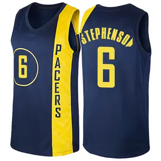 Men's Lance Stephenson Indiana Pacers Navy Blue Jersey - City Edition - Swingman