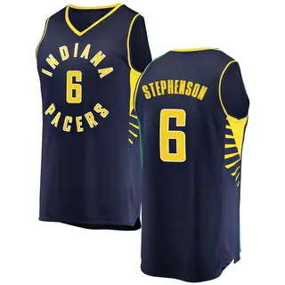 Men's Lance Stephenson Indiana Pacers Navy Jersey - Icon Edition - Fast Break