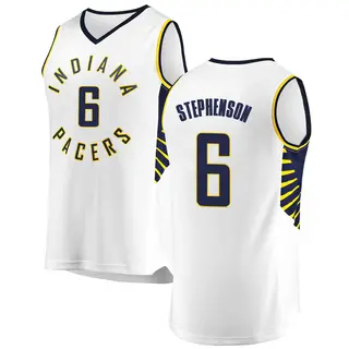 Men's Lance Stephenson Indiana Pacers White Jersey - Association Edition - Fast Break