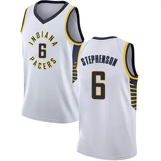 Men's Lance Stephenson Indiana Pacers White Jersey - Association Edition - Swingman