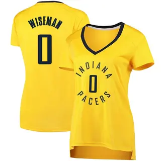 Women's James Wiseman Indiana Pacers Gold Jersey - Statement Edition - Fast Break