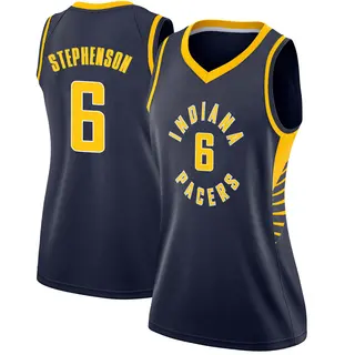 Women's Lance Stephenson Indiana Pacers Navy Jersey - Icon Edition - Swingman