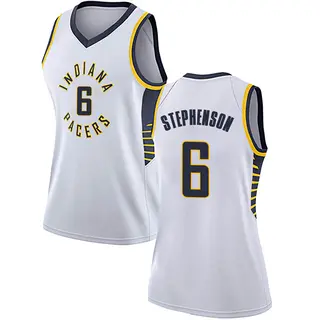 Women's Lance Stephenson Indiana Pacers White Jersey - Association Edition - Swingman