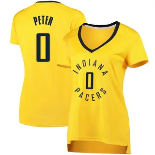 Women's Taelon Peter Indiana Pacers Gold Jersey - Statement Edition - Fast Break