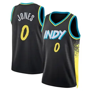 Youth Kam Jones Indiana Pacers Black 2023/24 City Edition Jersey - Swingman