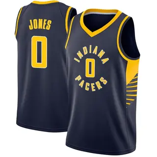 Youth Kam Jones Indiana Pacers Navy Jersey - Icon Edition - Swingman