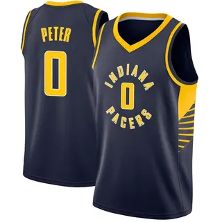 Youth Taelon Peter Indiana Pacers Navy Jersey - Icon Edition - Swingman